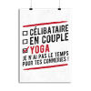 Affiche celibataire en couple yoga