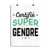 Affiche certifie super gendre
