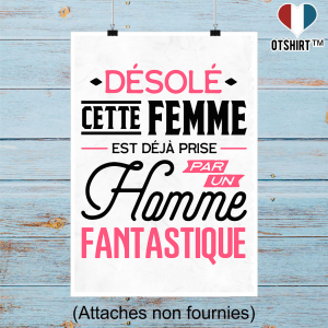 Affiche cette fille est deja prise