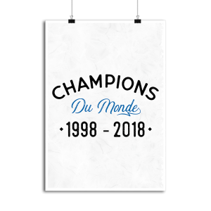 Affiche champions du monde sport Affiche champions du monde sport