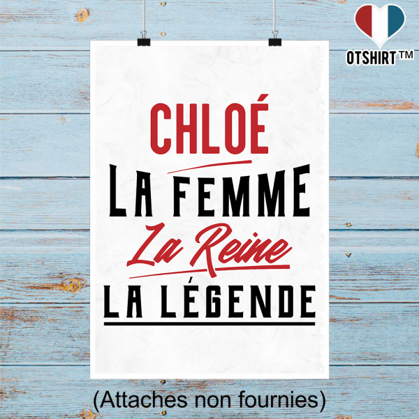 Affiche chloe la femme la reine la legende