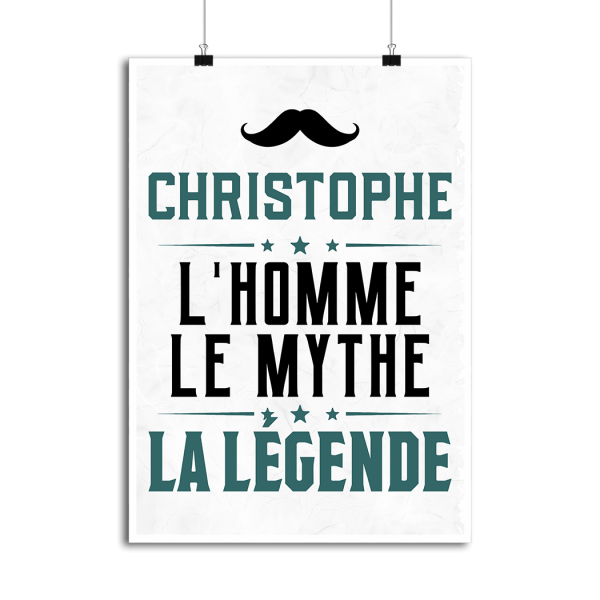 Affiche christophe l_homme le mythe la legende