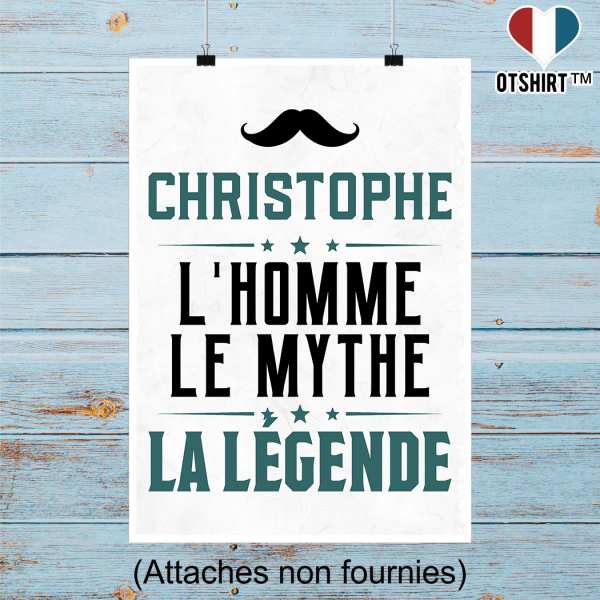 Affiche christophe l_homme le mythe la legende