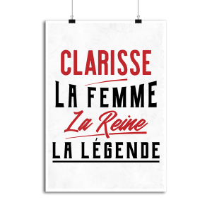 Affiche clarisse la femme la reine la legende 1