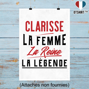 Affiche clarisse la femme la reine la legende 2