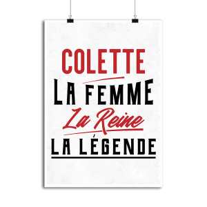 Affiche colette la femme la reine la legende Affiche colette la femme la reine la legende