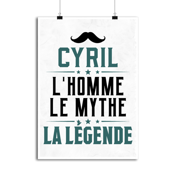 Affiche cyril l_homme le mythe la legende