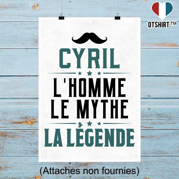 Affiche cyril l_homme le mythe la legende