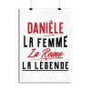 Affiche daniele la femme la reine la legende