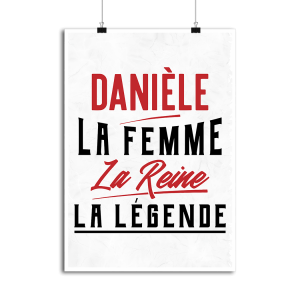 Affiche daniele la femme la reine la legende Affiche daniele la femme la reine la legende