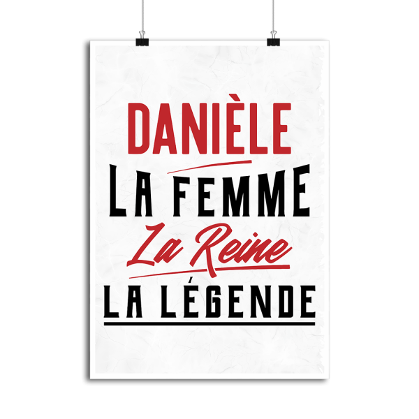 Affiche daniele la femme la reine la legende