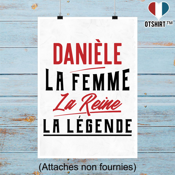 Affiche daniele la femme la reine la legende