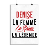 Affiche denise la femme la reine la legende