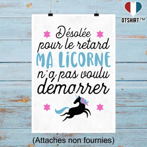 Affiche desolee pour le retard