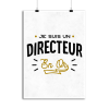 Affiche directeur en or