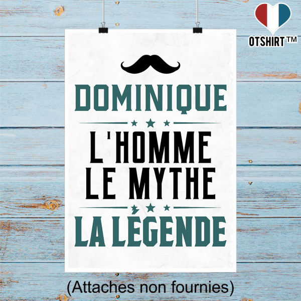 Affiche dominique l_homme le mythe la legende