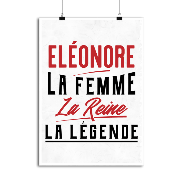 Affiche eleonore la femme la reine la legende