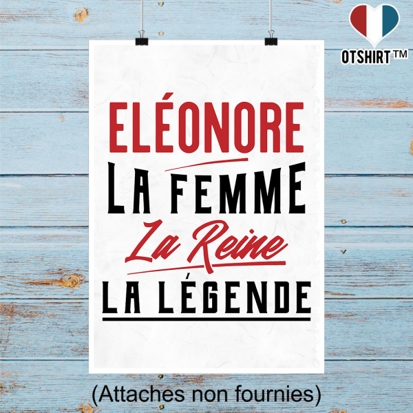 Affiche eleonore la femme la reine la legende