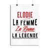 Affiche elodie la femme la reine la legende