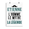 Affiche etienne l_homme le mythe la legende