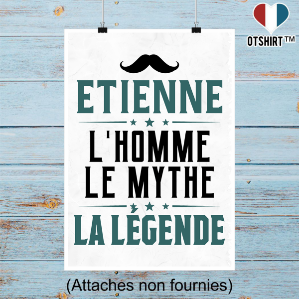 Affiche etienne l_homme le mythe la legende