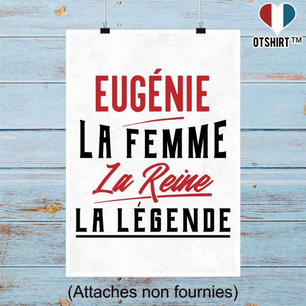 Affiche eug�nie la femme la reine la legende