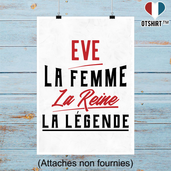 Affiche eve la femme la reine la legende