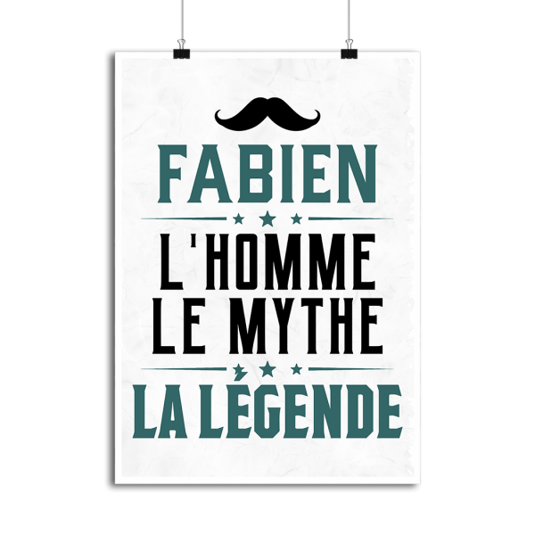 Affiche fabien l_homme le mythe la legende