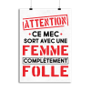 Affiche femme completement folle