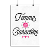 Affiche femme de caractere