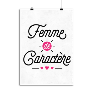 Affiche femme de caractere Affiche femme de caractere