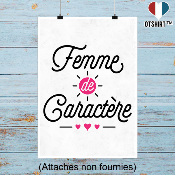 Affiche femme de caractere