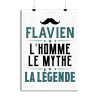 Affiche flavien l_homme le mythe la legende