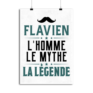 Affiche flavien l_homme le mythe la legende Affiche flavien l_homme le mythe la legende