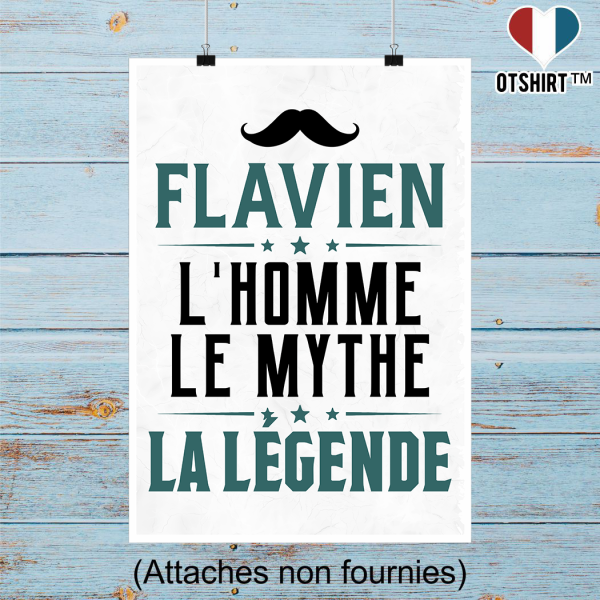 Affiche flavien l_homme le mythe la legende