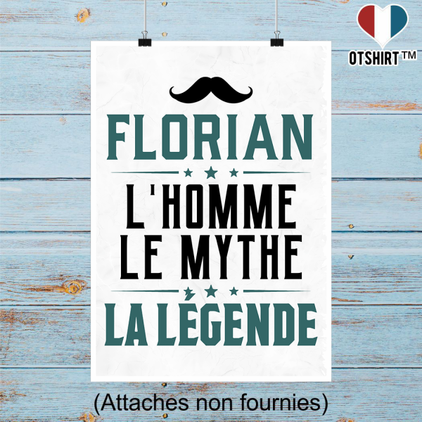 Affiche florian l_homme le mythe la legende