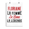 Affiche floriane la femme la reine la legende
