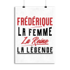 Affiche frederique la femme la reine la legende
