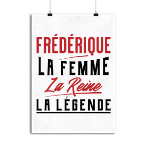 Affiche frederique la femme la reine la legende Affiche frederique la femme la reine la legende
