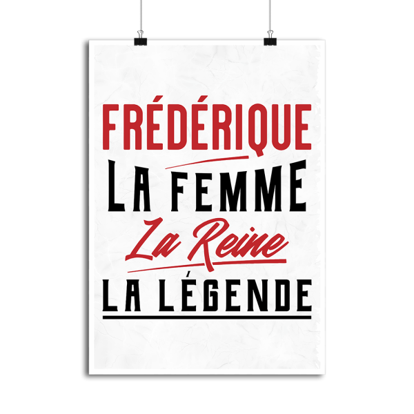 Affiche frederique la femme la reine la legende