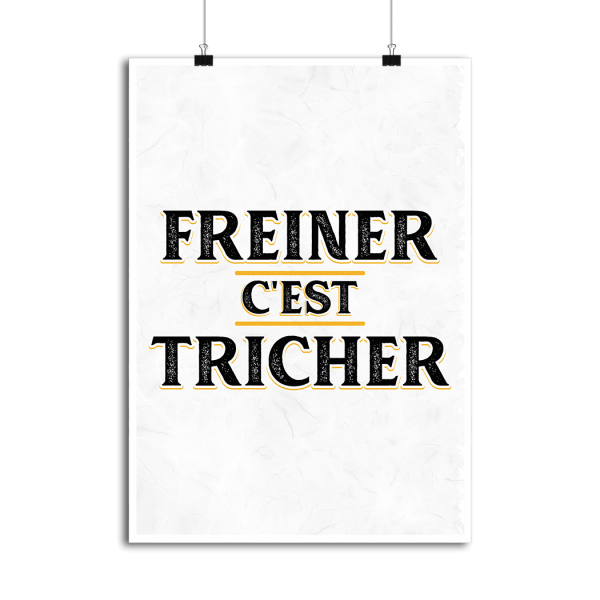 Affiche freiner c_est tricher