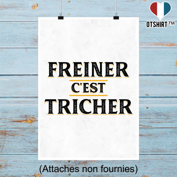 Affiche freiner c_est tricher