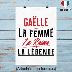 Affiche gaelle la femme la reine la legende
