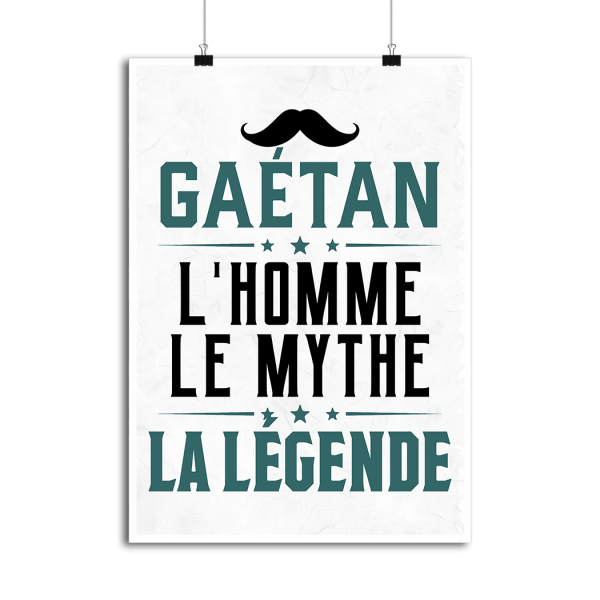 Affiche gaetan l_homme le mythe la legende