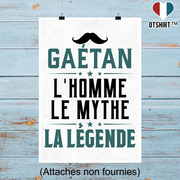 Affiche gaetan l_homme le mythe la legende