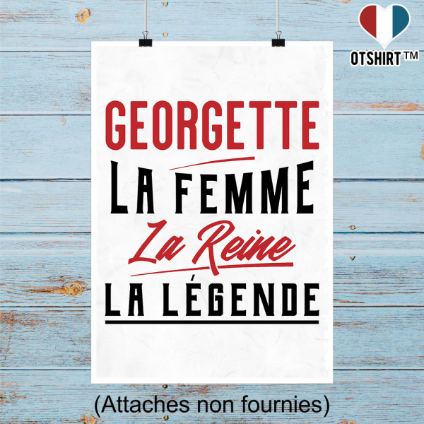 Affiche georgette la femme la reine la legende