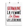 Affiche germaine la femme la reine la legende