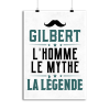 Affiche gilbert l_homme le mythe la legende