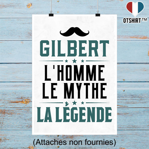 Affiche gilbert l_homme le mythe la legende