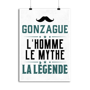 Affiche gonzague l_homme le mythe la legende Affiche gonzague l_homme le mythe la legende